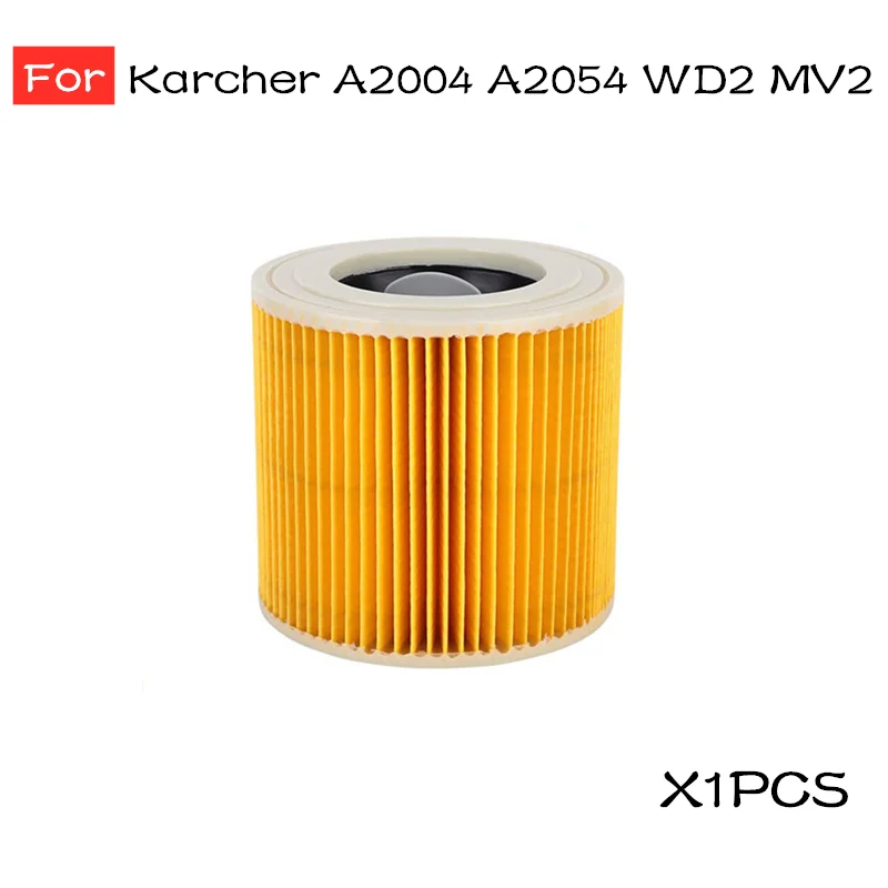 Lot De 2 Filtres De Rechange Pour Aspirateur Karcher Compatibles Avec Les Modèles A2004 Et WD3