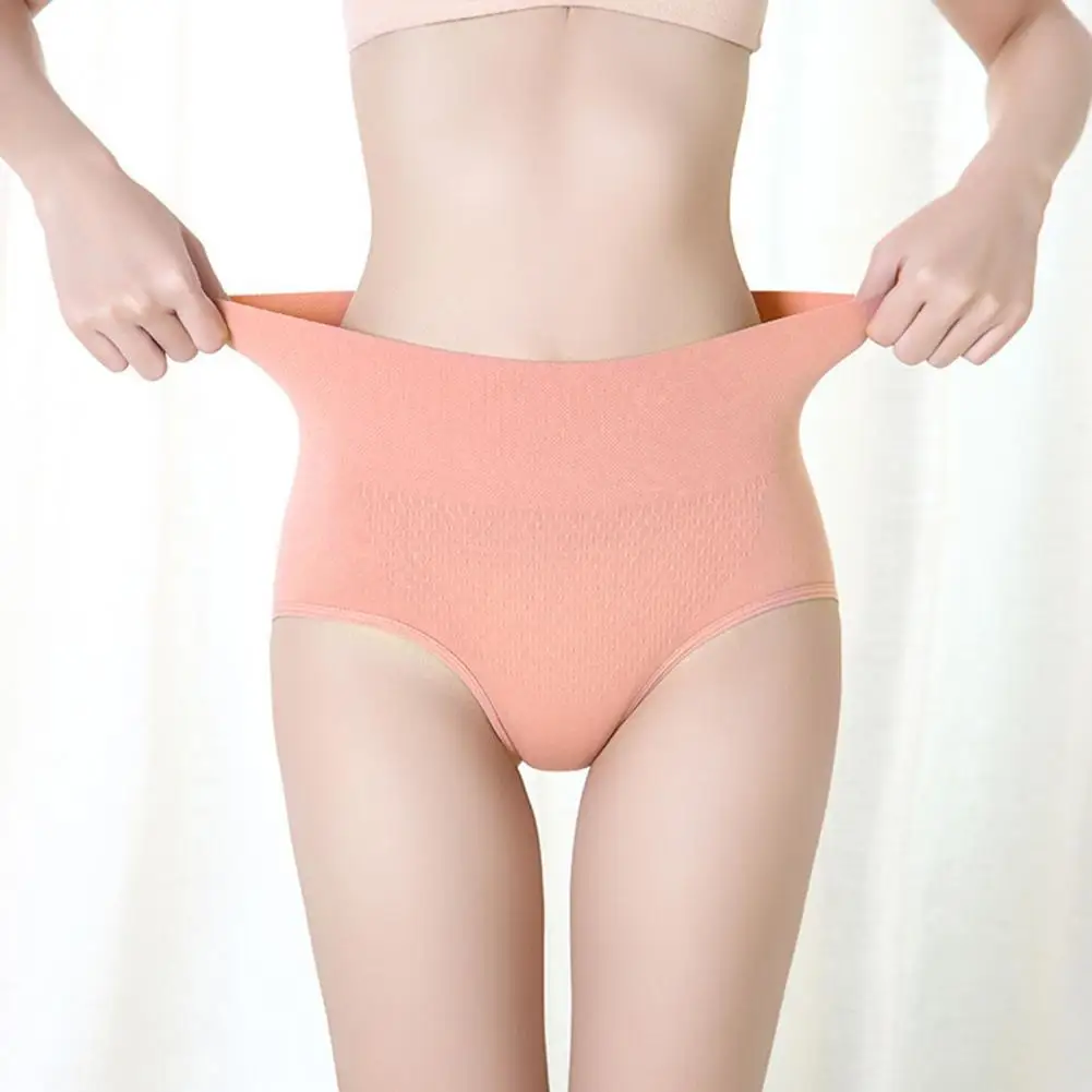 

Breathable Briefs Soft Breathable High Waist Women's Underpants Anti-septic Seamless Quick Dry 3d Honeycomb Lady Briefs Panties