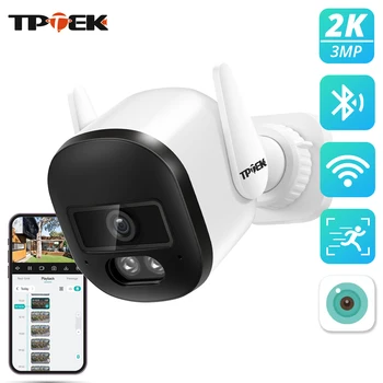 2k 3MP WIFI Camera Outdoor IP66 Surveillance Security Protection Video IP Camera Wireless AI Human Detect iCSee CCTV Bullet Cam 1