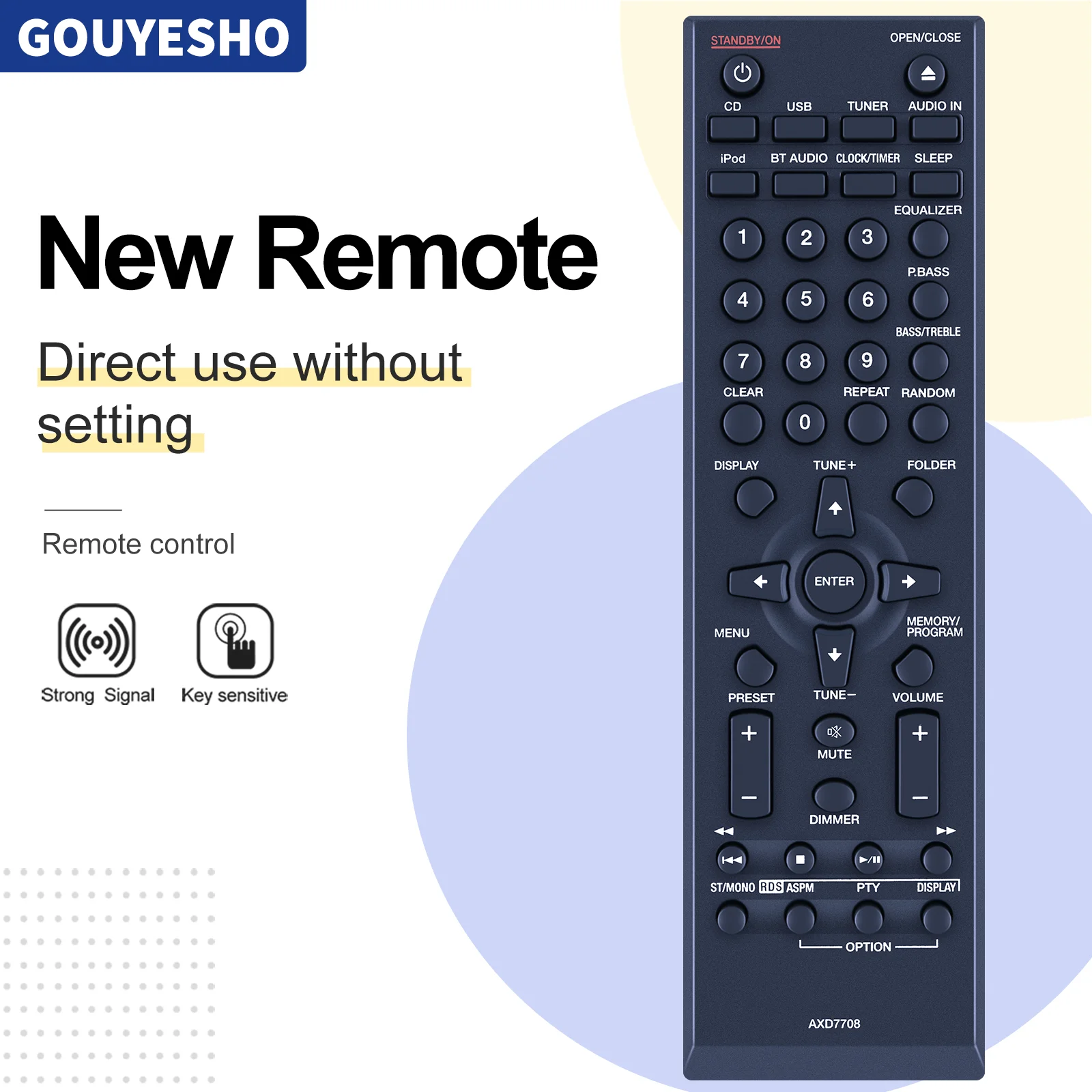 

New For Pioneer Audio Player Remote Control AXD7708 AXD7727 AXD7728