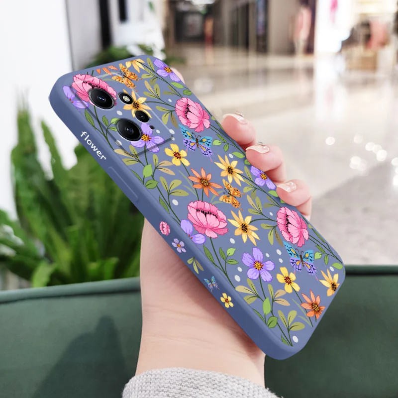 Exquisite Pattern Liquid Silicone Phone Case