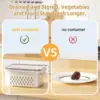 Fruit Storage Containers for Fridge with Removable Colander, Airtight Food Storage Container, Dishwasher Safe Produce Saver 3