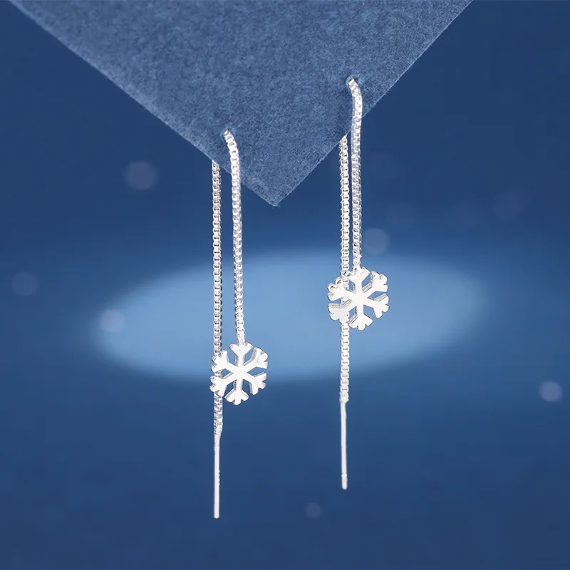 Long Wire Tassel Thread Chain Climb Hollow Star Moon Pendants Drop Earrings Women's Straight Hanging Earings Jewelry drop earrings dangle earrings long earrings pendant earrings crystal tassel earrings