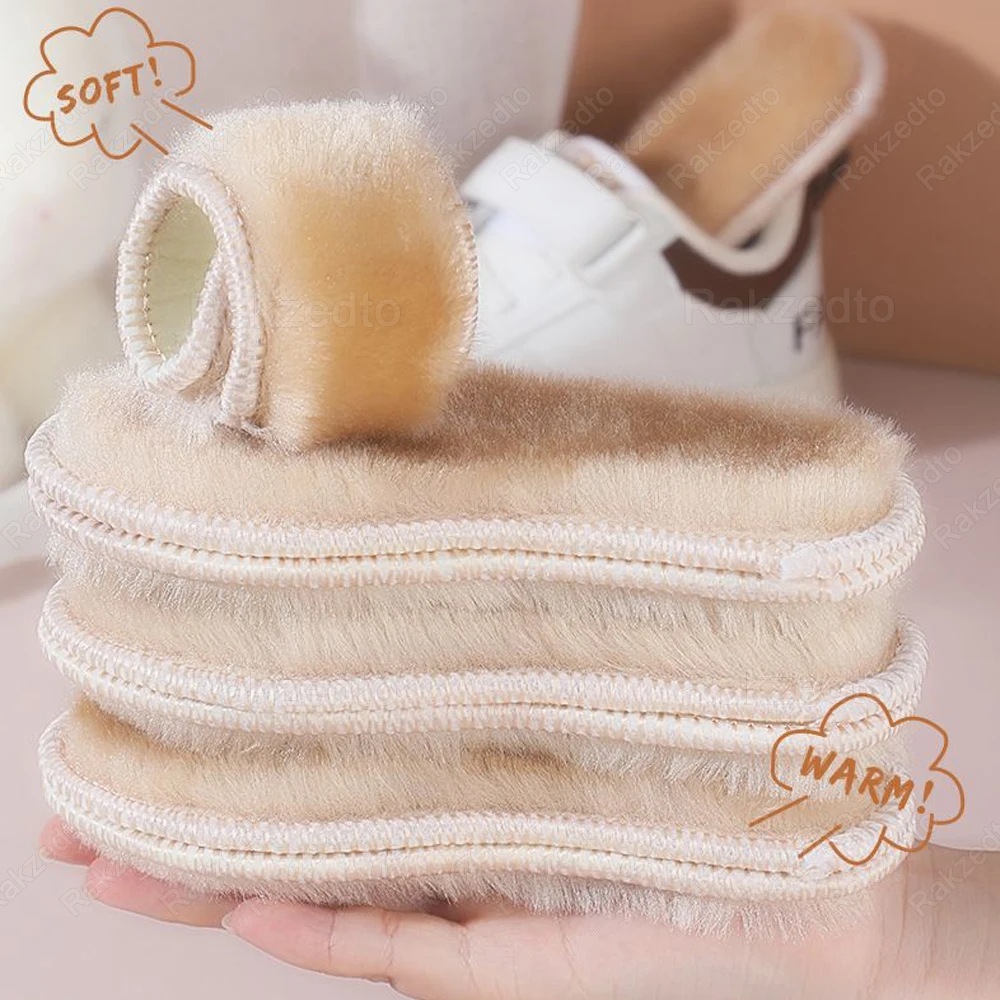 2 Paar warme Einlegesohlen für Schuhe, Kinder, Fußwärmer, Einlegesohle, Winter, verdickt, beheizte Schuhpolster für Kinder, Schneestiefel, thermische Innensohle – Detail 10