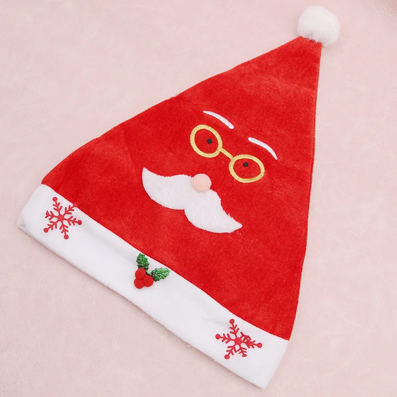 (1pcs/pack) Santa Claus Christmas hat, children's adult styling, party decoration and dressing hat