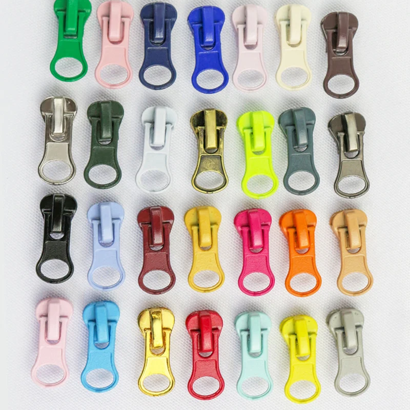 Quilt Resin Zipper Pull Zipper Head Replacement 5# Slider 10pcs Bags Clothes Repair Tailor Accessories