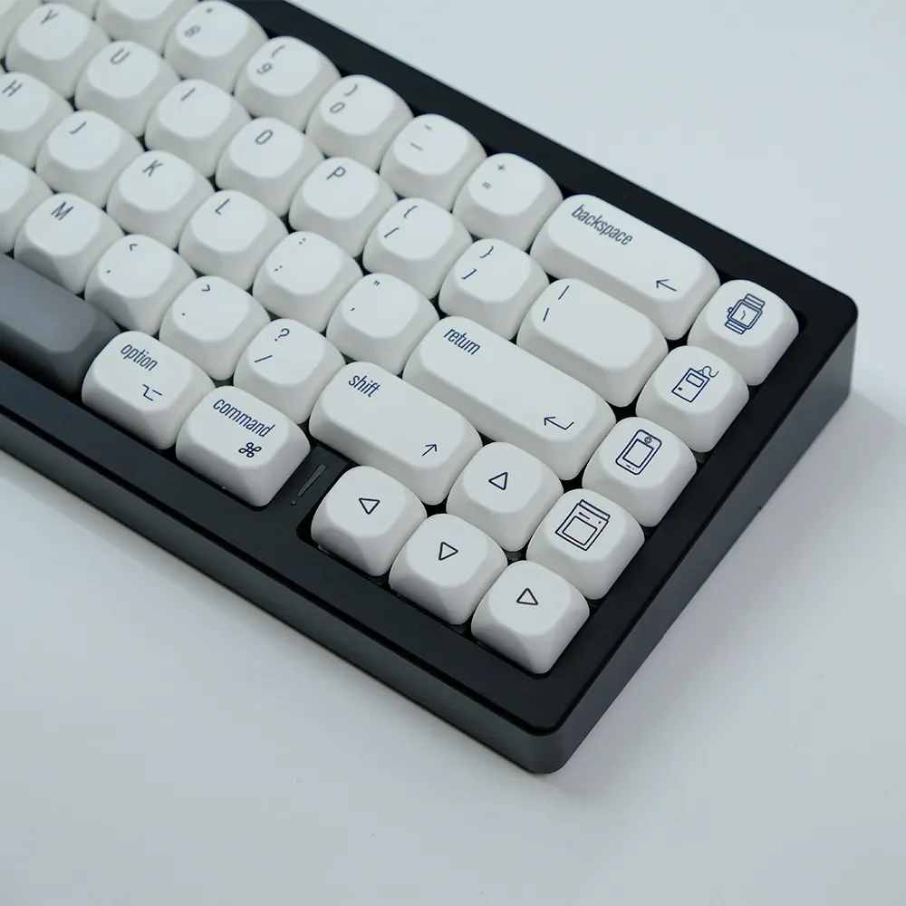 Фото Колпачки для клавиш KOA PBT с 138 клавишами для Apple, ISO, MAC, стиль японский, корейский, русский, краситель Sub, колпачки для механической клавиатуры Cherry Mx Switch №4