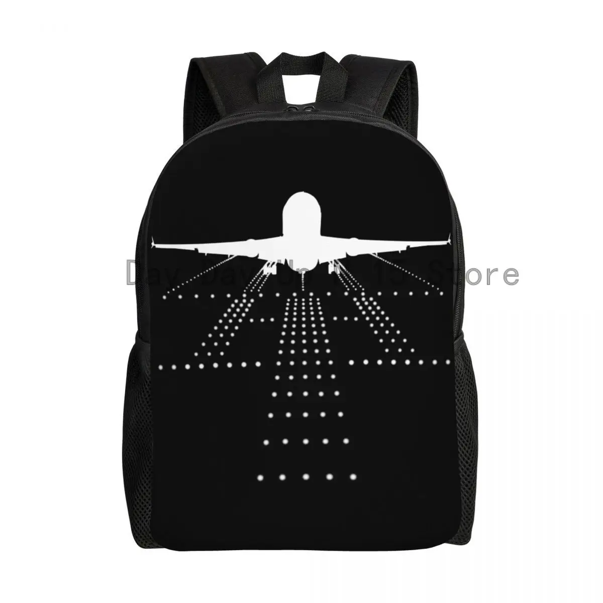 

Airplane Aviation Pilot Backpack for Women Men Water Resistant College School Plane Aviator Gift Bag Printing Bookbag