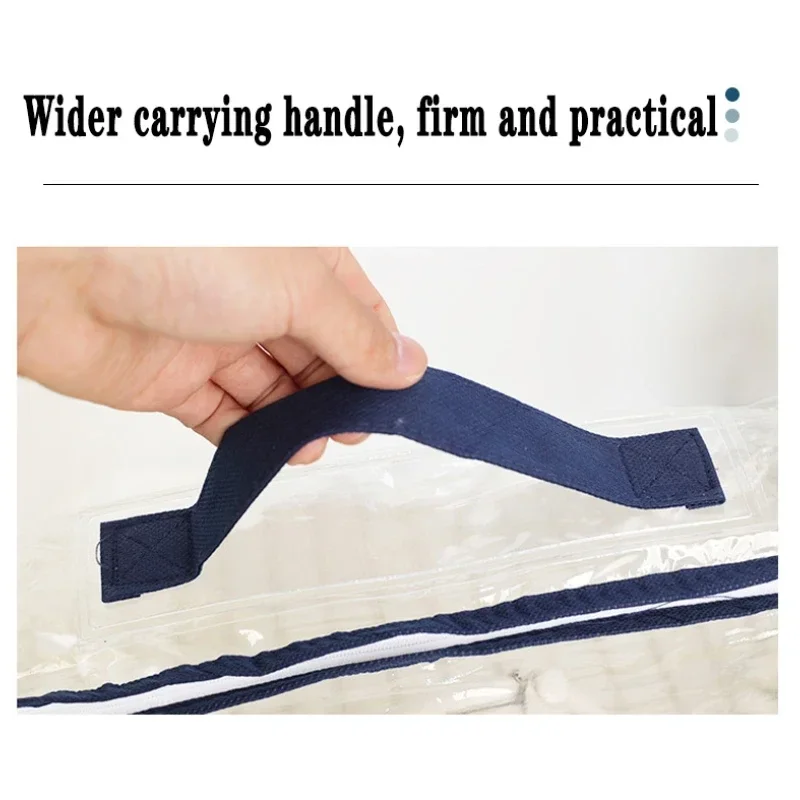 Quilt Pillow Storage Bags Moving Bedding Packing Bags Transparent PVC Storage Bags Blanket Packing Bags Pillowcase Bags 4