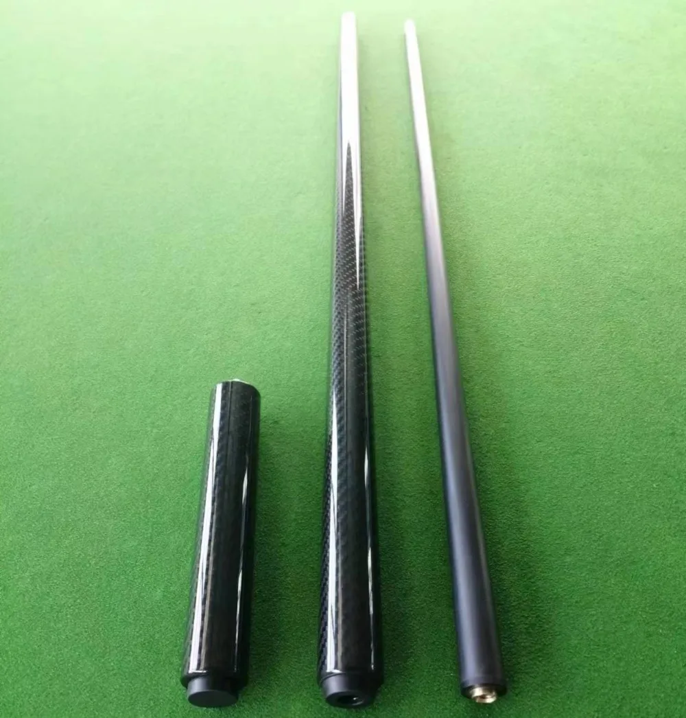 High Quality 3K Carbon Fiber Pool Cue 12.4mm Play Billiard Pool Cue 147cm With 18cm Carbon Extension Customizable