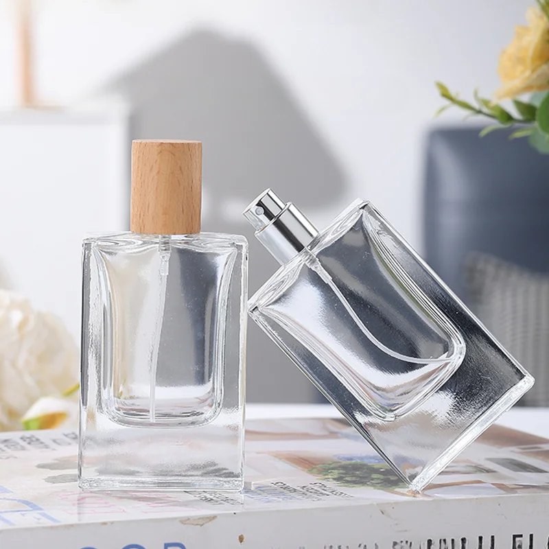 30ml & 50ml Refillable Flat Square Glass Perfume Bottles – Portable Travel Cosmetic... - SKU CBGS1221 - UGI Packaging