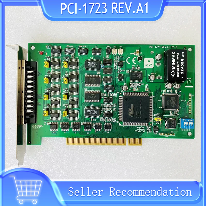 

PCI-1723 REV.A1 For Advantech 16-bit 8-channel Non-isolated Analog Output Card
