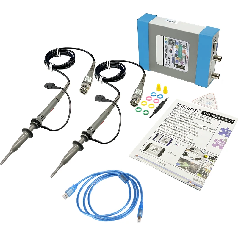 Virtual Portable Digital Storage Mini 2 Channel Oscilloscope Usb PC