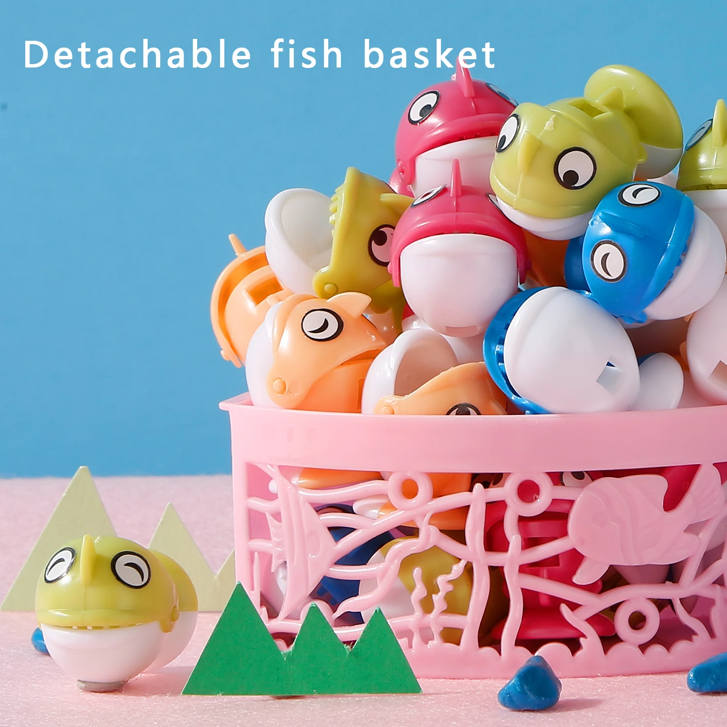 Fishing Toys, Hook Electric Spin With Music, Size Models Optional, Blue And Pink, Toys And Gifts For Kids, Cute Stickers, Practi 3