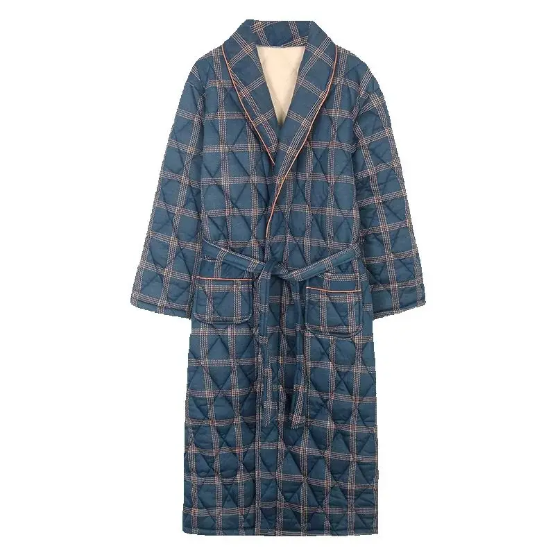 green emerald velvet dress Men's Bathrobe
