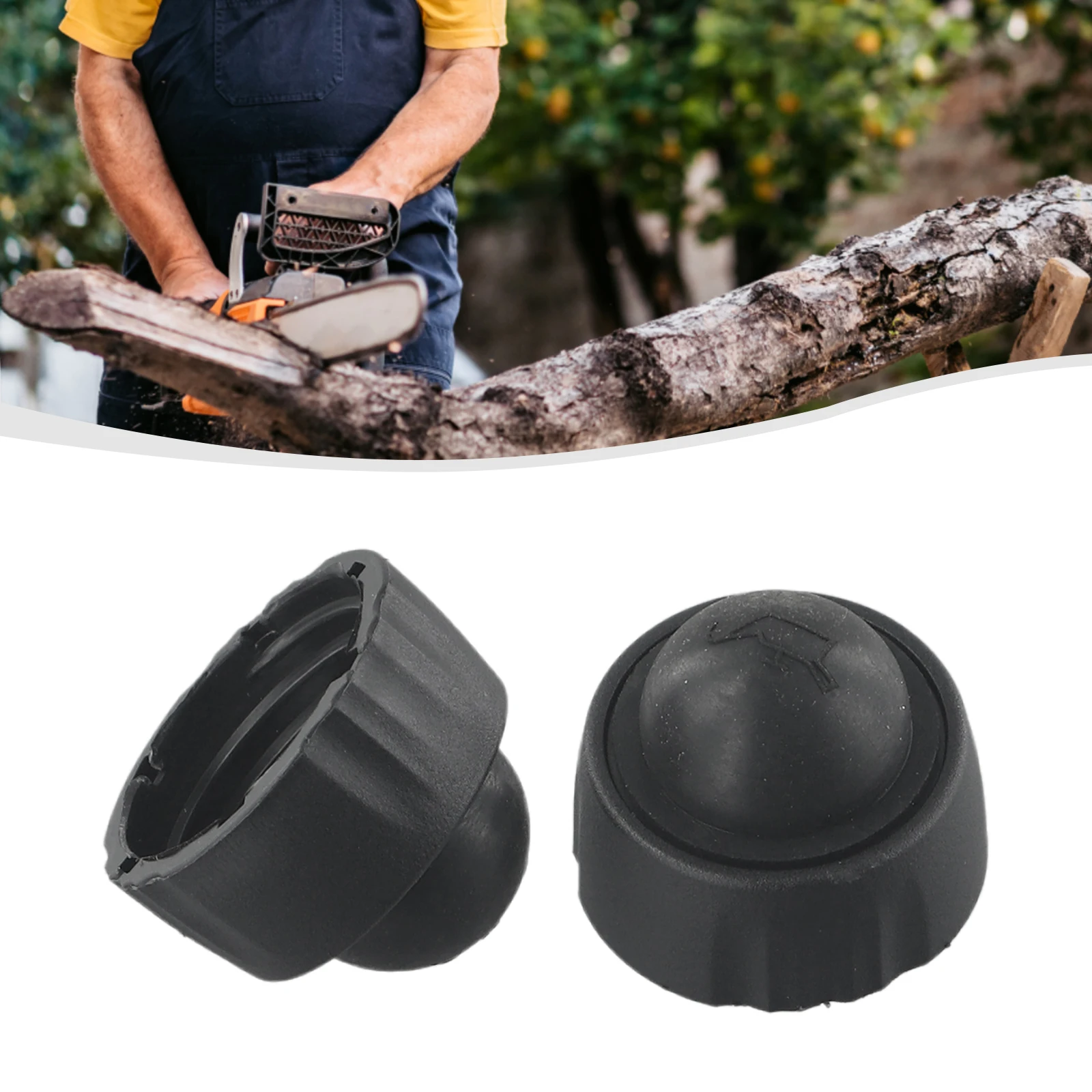 

2pcs 300890001 Oil Tank Cap Cover Primer Replacement Parts For Ryobi Chainsaw P540 P541 P542 P545 Chainsaw Accessories