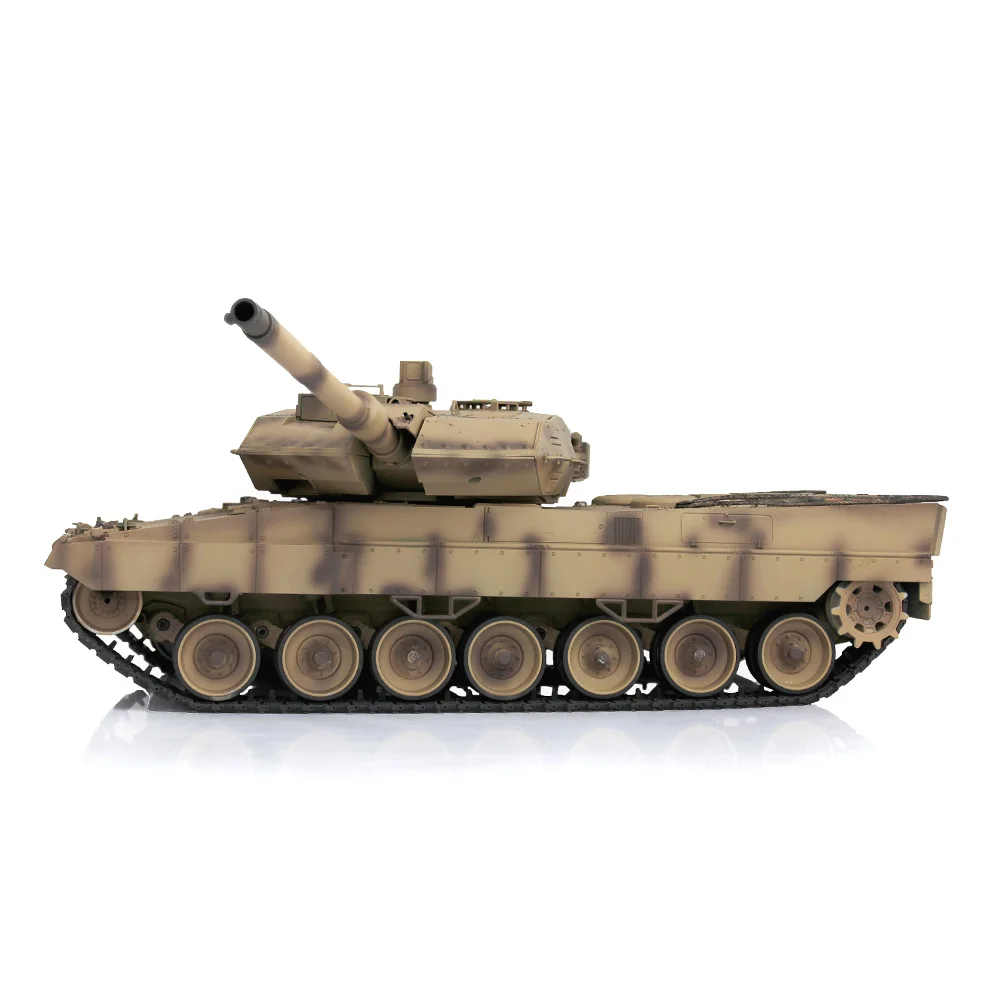 Henglong 1/16 Customized Leopard2A6 Remote Control Tank 3889 With Metal Tracks BB pellets Cannon Retractable 7.0 Version As Gift 6