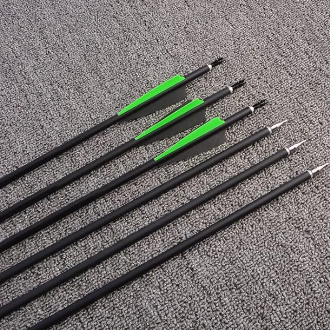 Archery Carbon Arrows 31inch Hunting Spine 500 Mixed Carbon Arrow for Recurve Compound Bow Longbow Shooting archery arrows