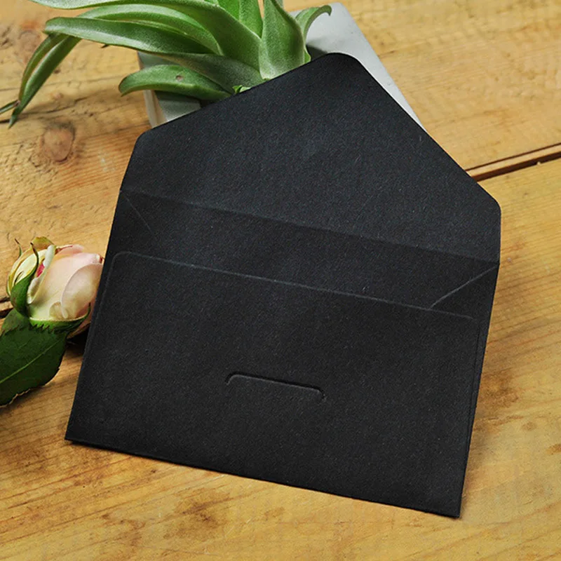20/40PCS Window Envelopes for Letters DIY Handmade Packaging Blank Paper Retro Card Postcard Wedding Invitation Gift Envelope