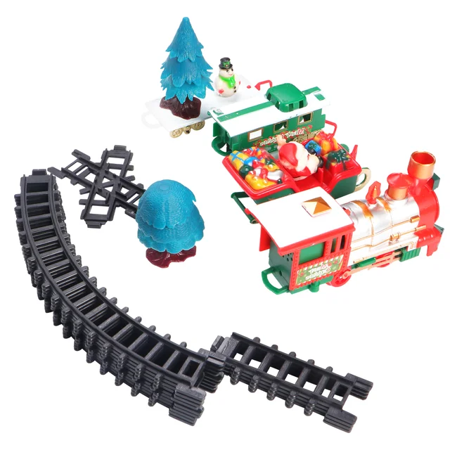 Electric Train Mini Christmas Train with and Lights Kids Christmas Gift Toys (Battery) 1