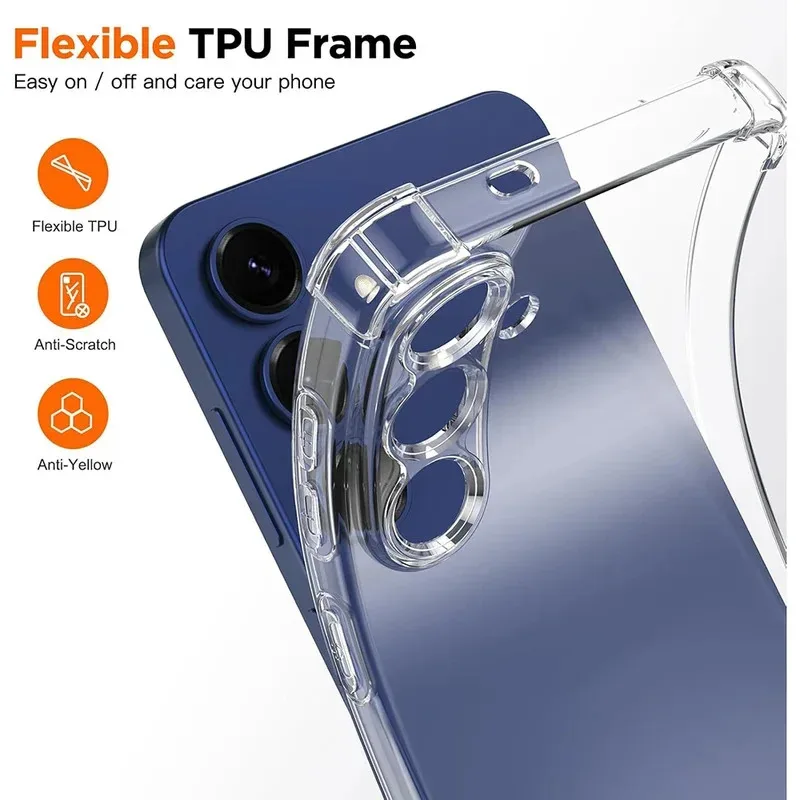 Ultra Clear Ultra Thin Shockproof Silicone Case - Soft Cover