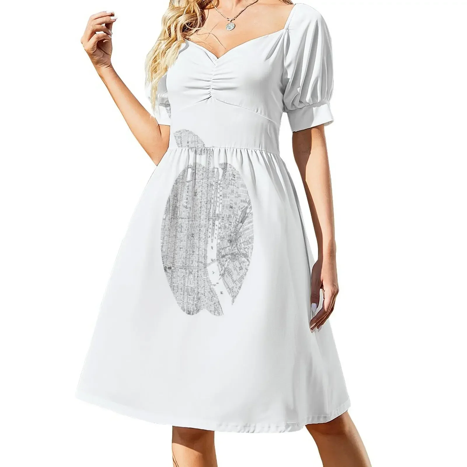 thumbnail image 1 of New York New York Big Vestido de manga corta ropa de mujer recién llegados vestido de noche elegante y elegante, 1 of 7