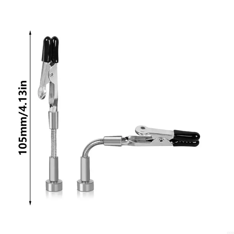 Q84D 2/4Pcs Helping Hands Soldering Aid with Flexible Gooseneck Metal Arms Third Hand for Automobile Electronics Soldering Helping Hands
