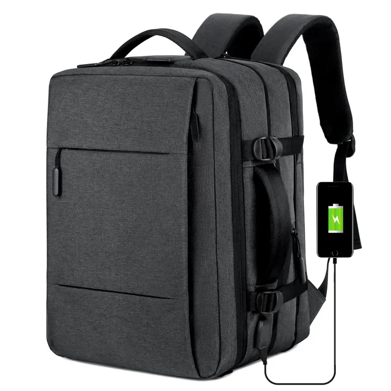 

Деловой рюкзак для мужчин, сумка для ноутбука, вместительный чемодан, водонепроницаемый рюкзак с защитой от кражи, спортивный рюкзак с USB-зарядкой, Mochila