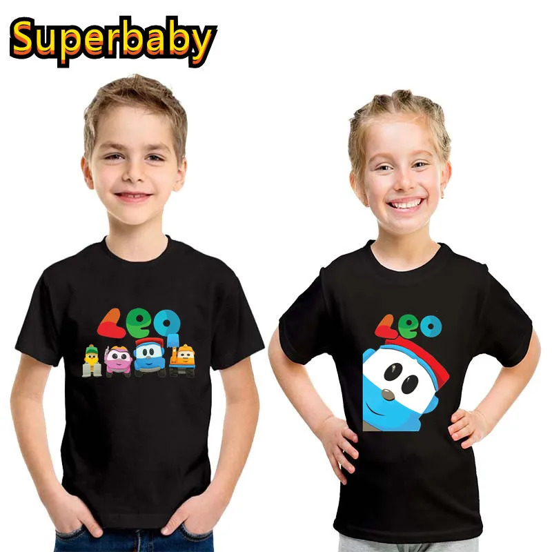 

New Arrival Kids T shirt Leo The Truck Tv Show Cartoon Baby Girls Clothes Boys Tops Summer Children Cotton Short Sleeve T-Shirts