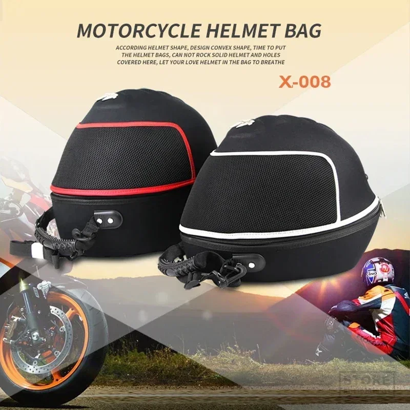 PRO-BIKER Motorcycle Bag Motorbike Full Helmet  Motos Travel Luggage Case Shoulder Backpack Bicycle  s,X-008 images - 6