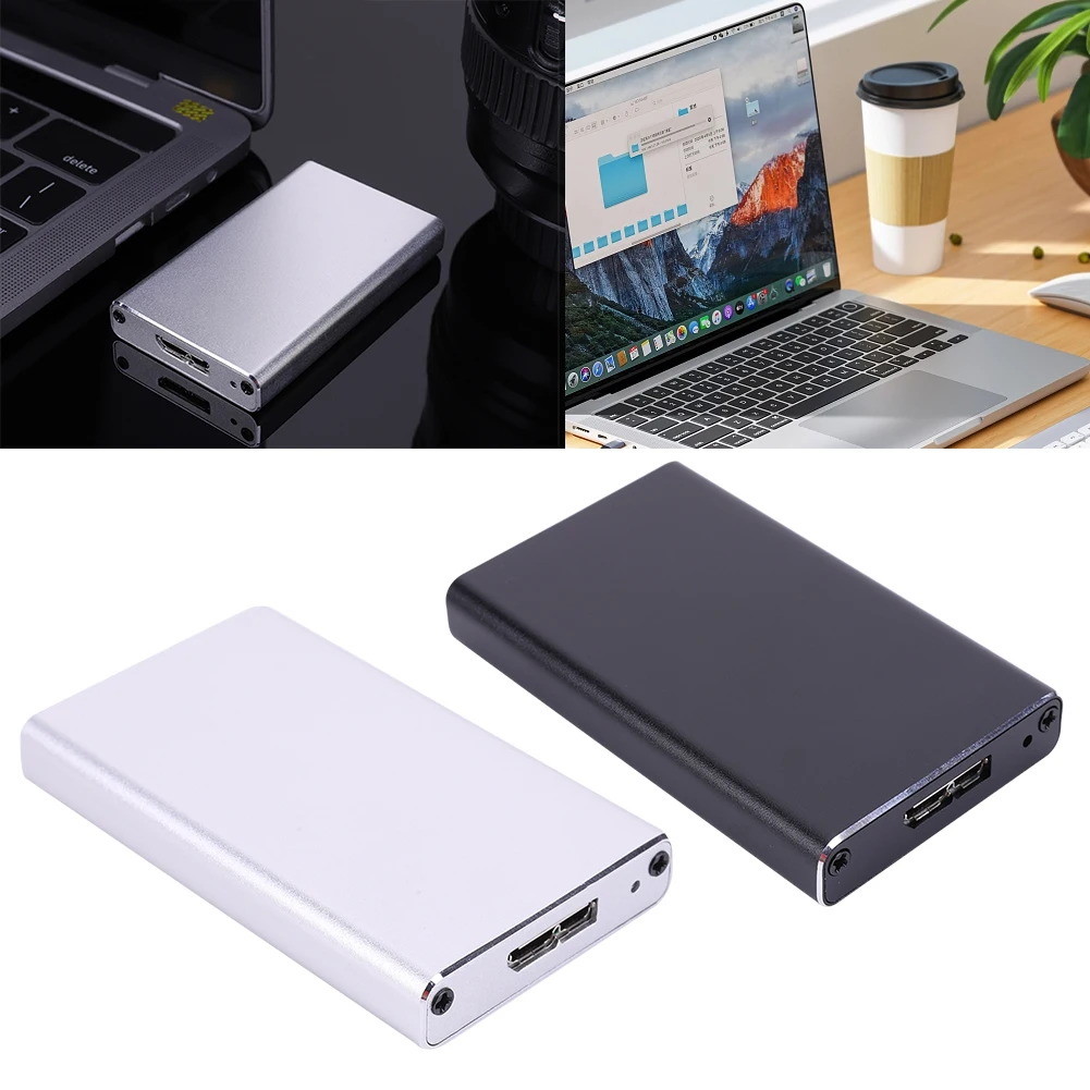MSATA USB 3.0 ϵ ̺ ̽  ָ Ʈ ũ ڽ, SSD Ŭ  ̽, 30x25/50 MSATA SSD ϵ ũ, 6Gbps