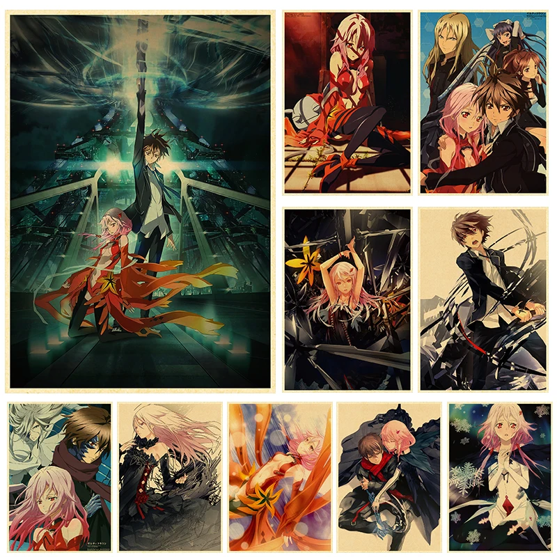 Guilty Crown Famous Japanese Anime Poster Manga Illustration Art Print Wall  Picture Decor Canvas Painting - AliExpress