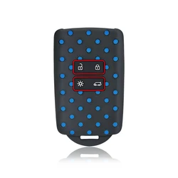 Premium Fashion Silicone Car Key Cover Fob Case (Black)