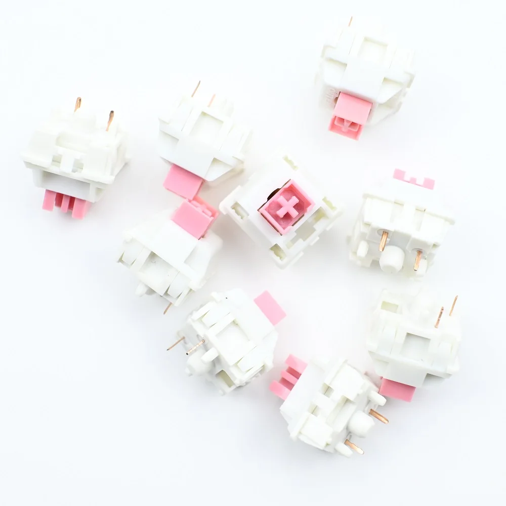 RGB MX Switches, Azul, Rosa, Amarelo, Jogos Personalizados, 5Pin