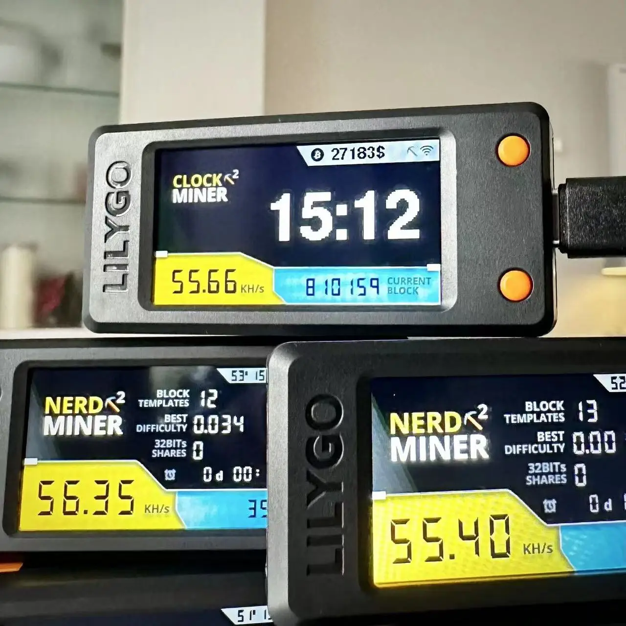 Nerdminer-bitcoin Solo Miner Lilygo Btc Nerd Miner Mineiro Solo v2 Plus 78 km s Novo - Imagem 2