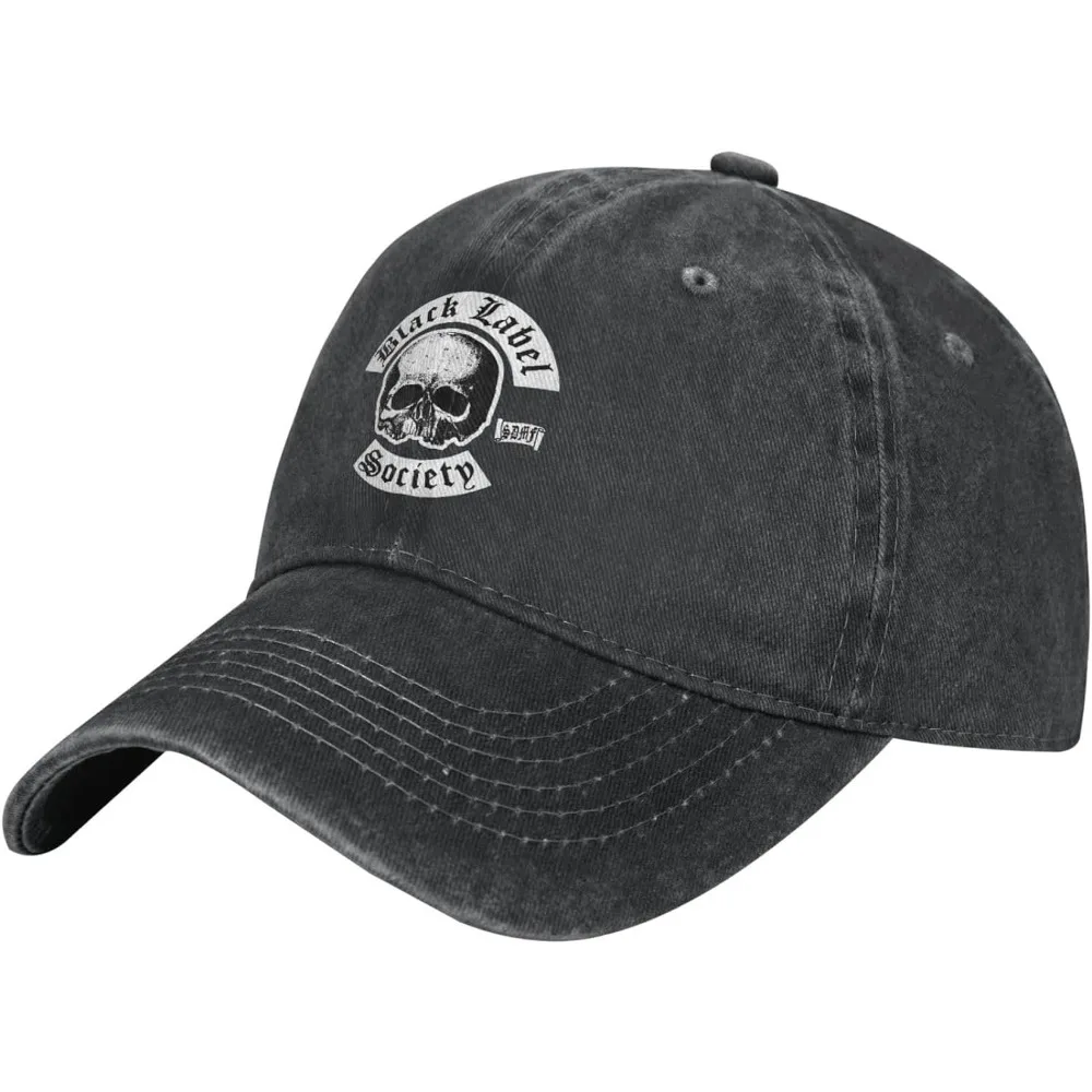 Music Label Music Society Baseball Cap Vintage Washed Denim Cap Unisex Casual Outdoor Sport Hat