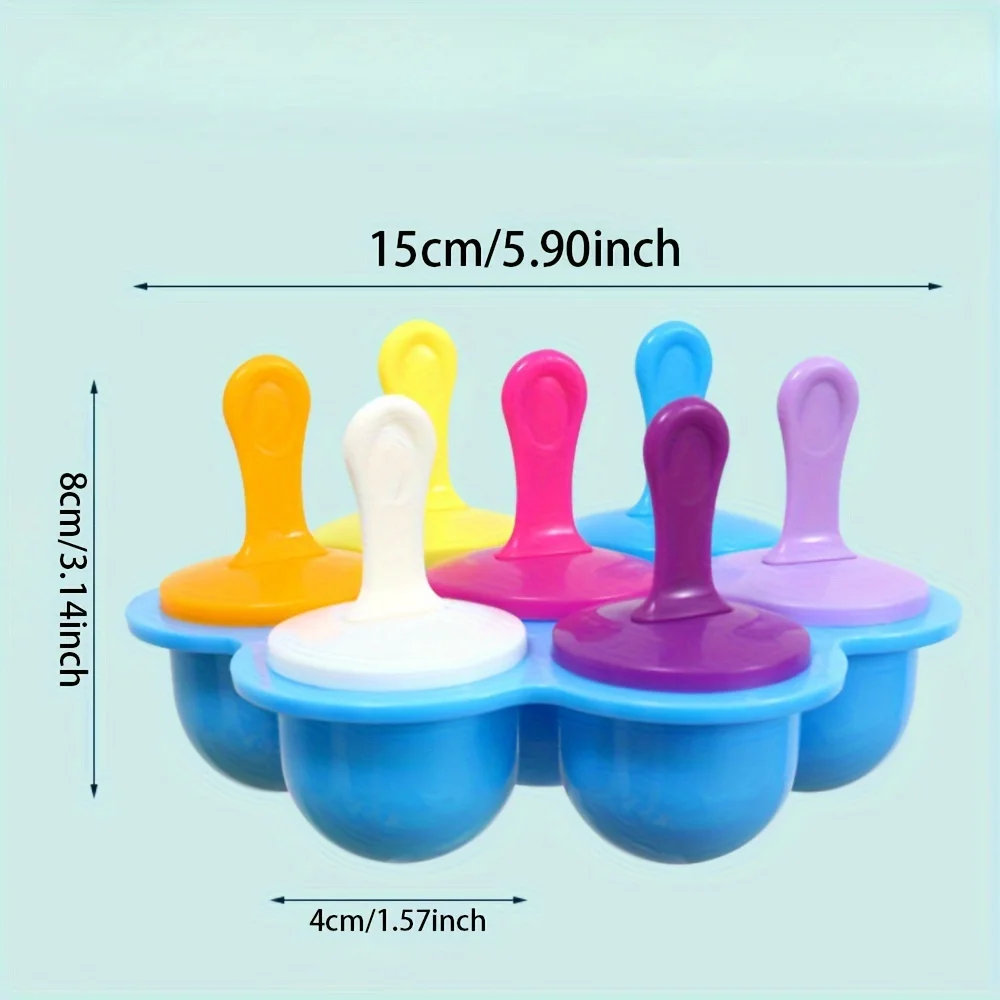 Popsicle Mold Creative Popsicle Mold Plastic Ice Cream Ice Cube Box 1pc Household Safe