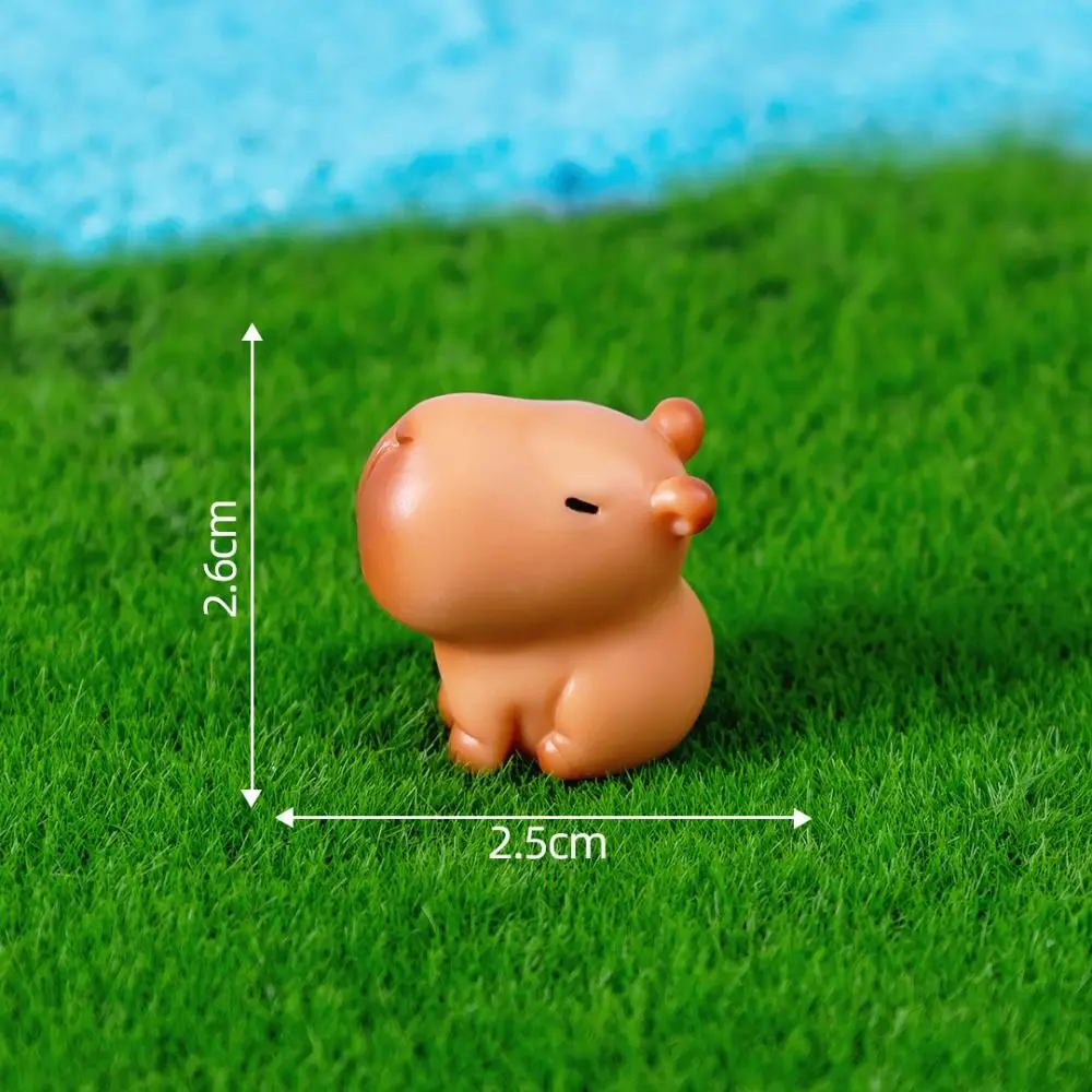 Hot Capybara Simulation Animals Model Mini Kapibare Action Figures Figurine Home Decoration Kids Gift