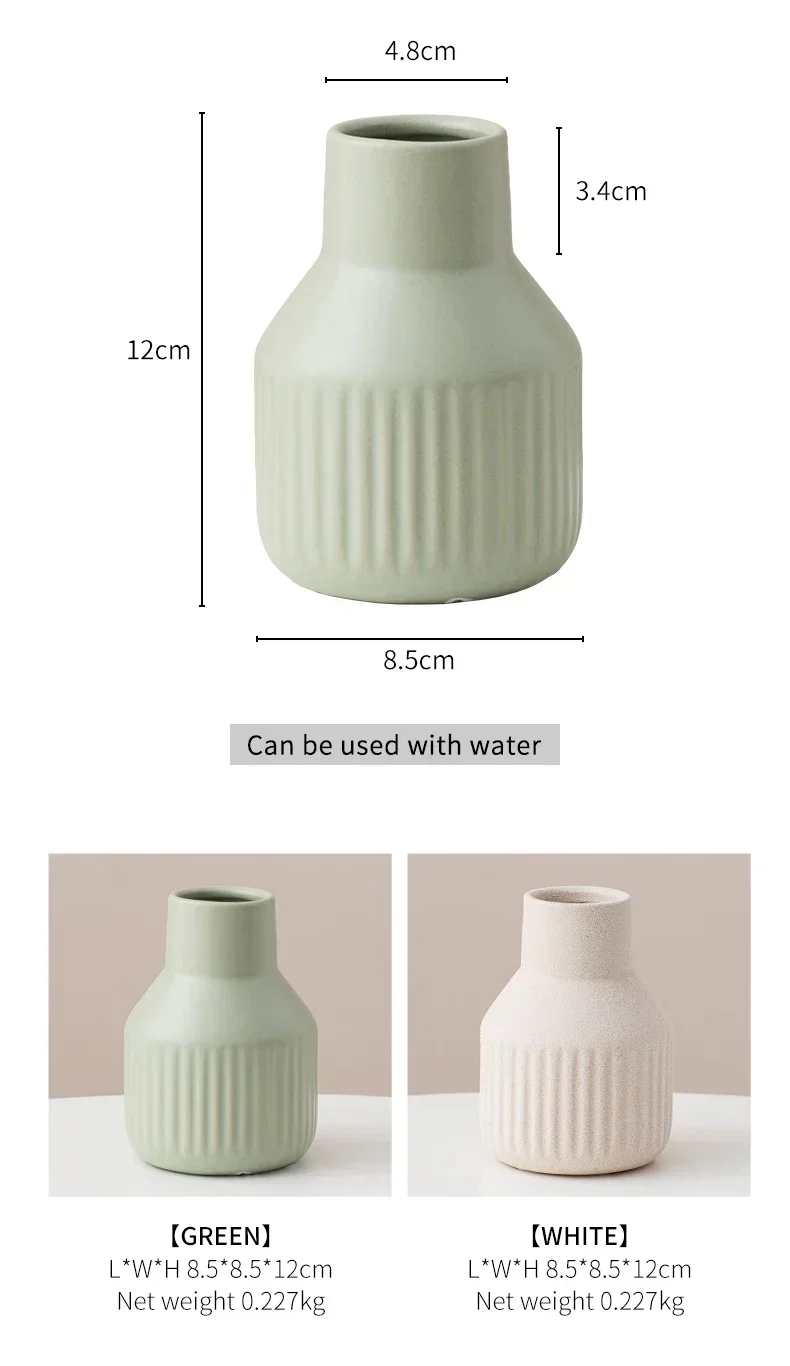 Nordic Decorative Ceramic Desk Vase