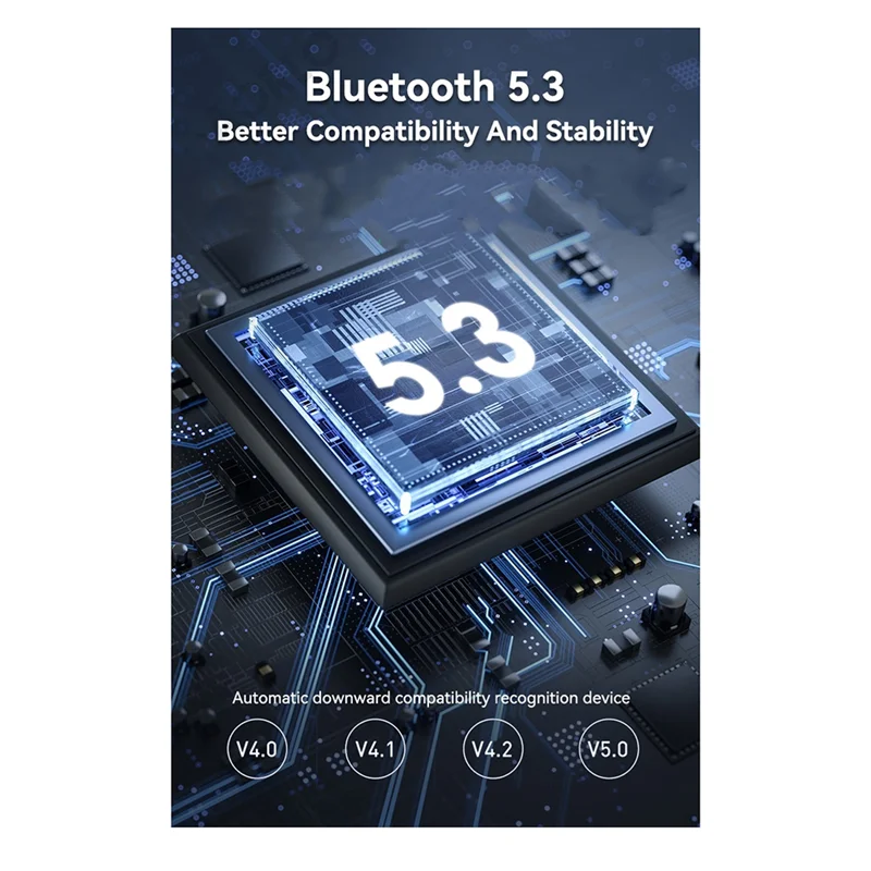 DIGIT-Bluetooth 5.3 오디오 어댑터 2-In-1 송신기 수신기 재생 3.5Mm AUX 무선 스테레오 음악