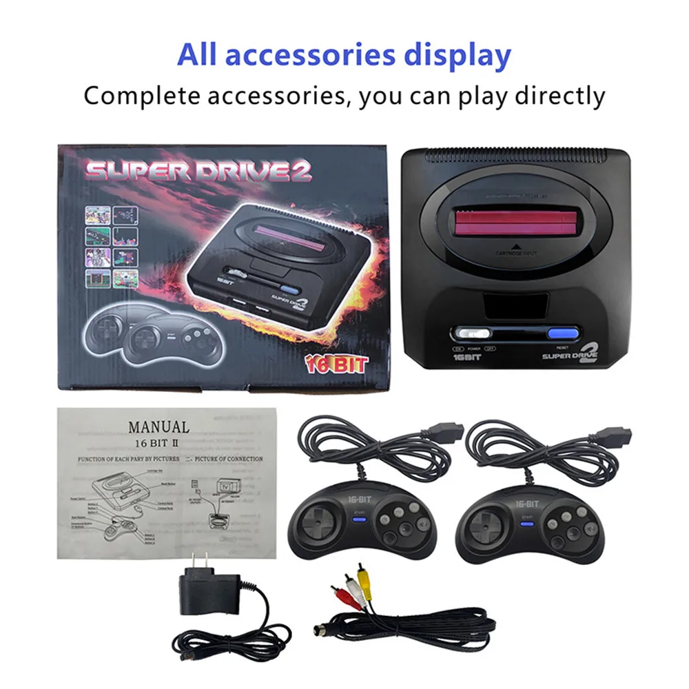 New Arrival 16 bit SEGA MD2 Video Game console for Original - Main Image