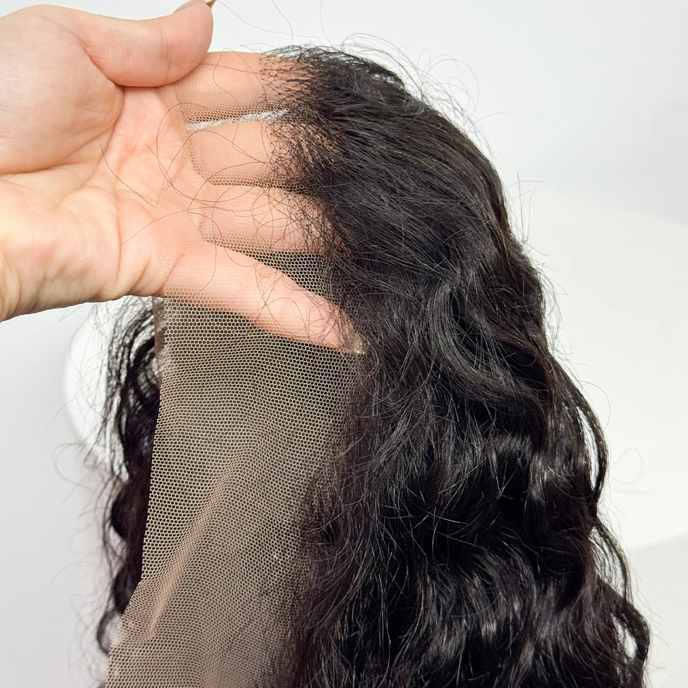 250 Density Water Wave Curly 13x4 Lace Front Wigs Human Hair Frontal Curly Human Hair Wigs 20-32inches For Women