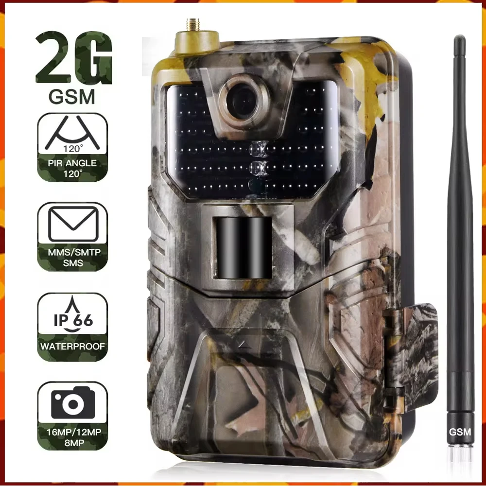 Outdoor HC900M Trail Wildlife Camera MMS SMS SMTP 2G 20MP 1080P Night Vision Cellular Mobile Hunting Camera Wireless Photo Traps