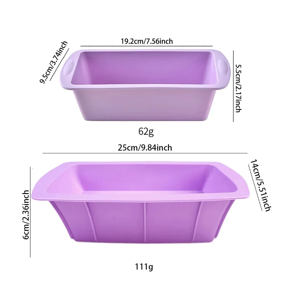 Silicone Nonstick Bread Loaf and Cake Mold - Kitchen Pastry Tool