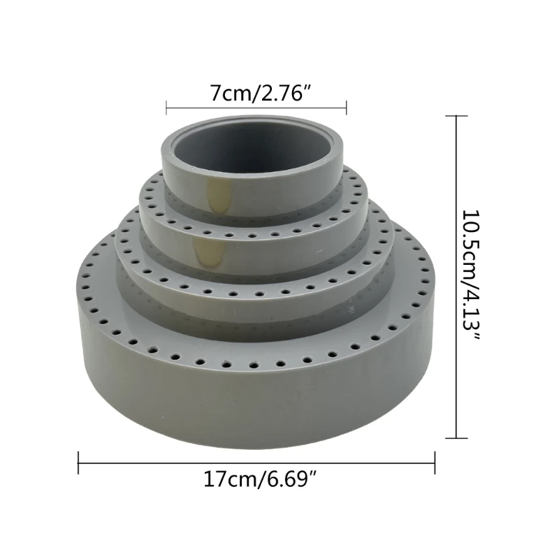 Hole Drill Bit Storage Case Rotary Tool Bit Holder Mandrel Drill Tool Stand Round tool storage box