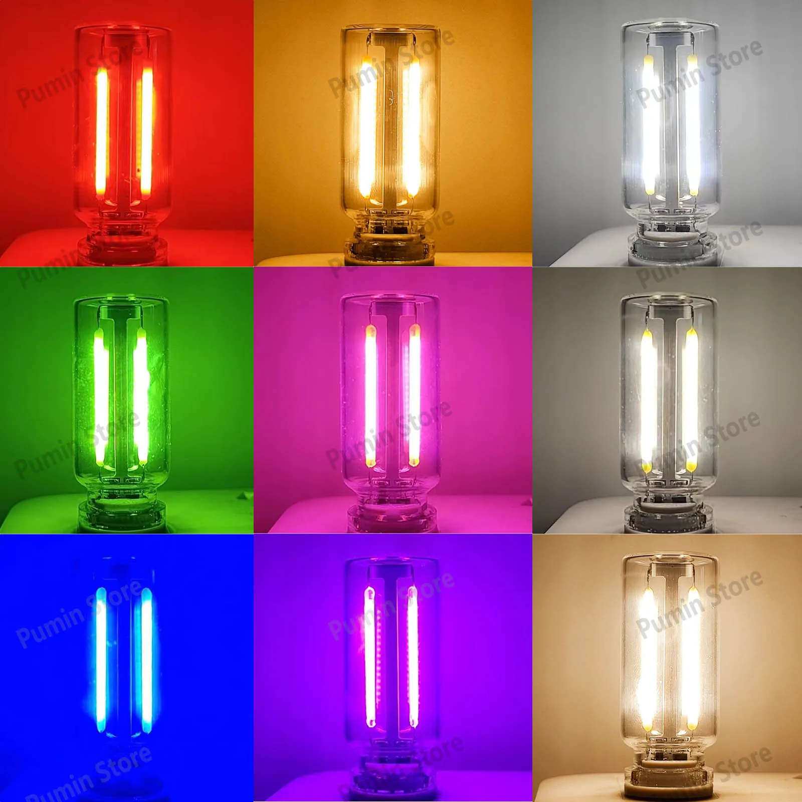 Auto LED Innenbeleuchtung 2 Stück – 7 Farben, Musikgesteuert, USB-aufladbar, Magnetisch