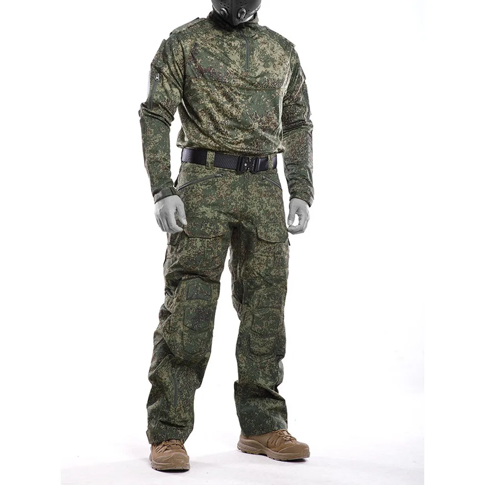 

Russian Camouflage Military Suit Men's G3 Frogman Combat Training Huning Suit G4 Quick Drying Tactical Long-sleeve Pants