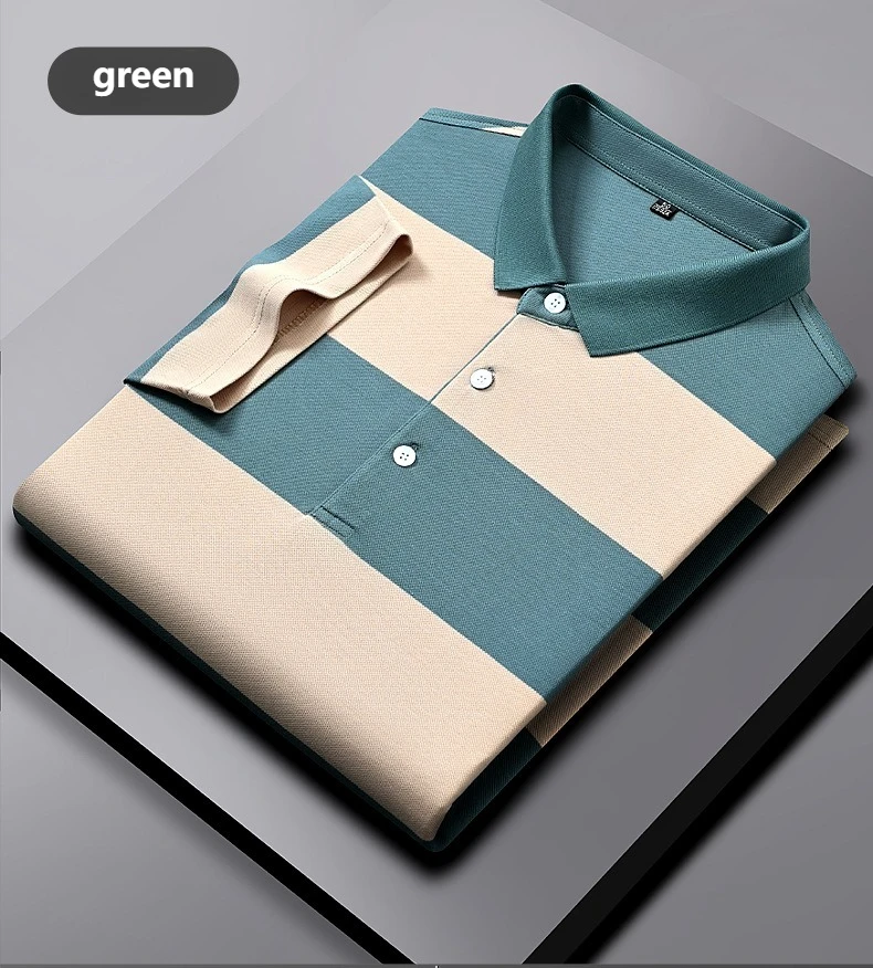 Fashion Striped Polo Shirt Man Business Casual Polo T Shirt Men Breathable Short Sleeve Polos Para Hombre Summer Men Clothing 13 8616#_12.jpg