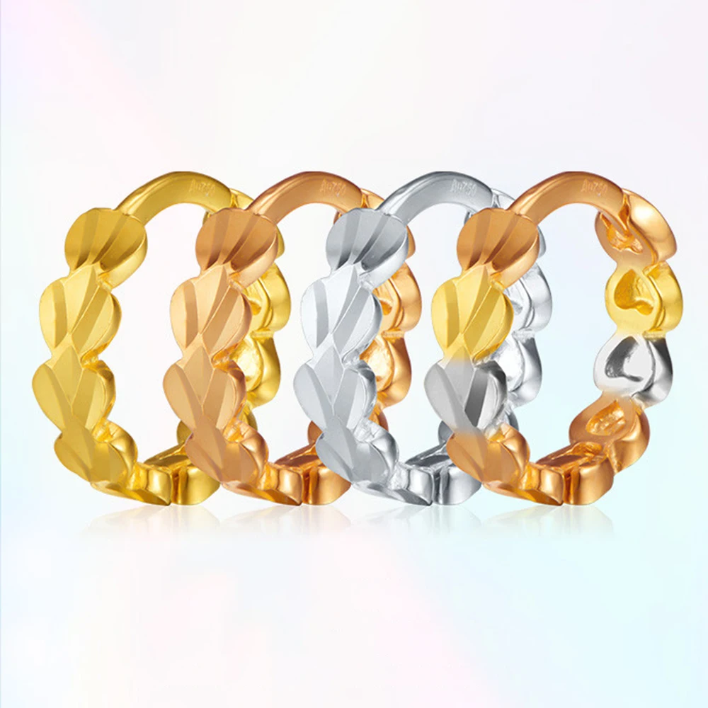 

Серьги-кольца женские из желтого золота, 18 К