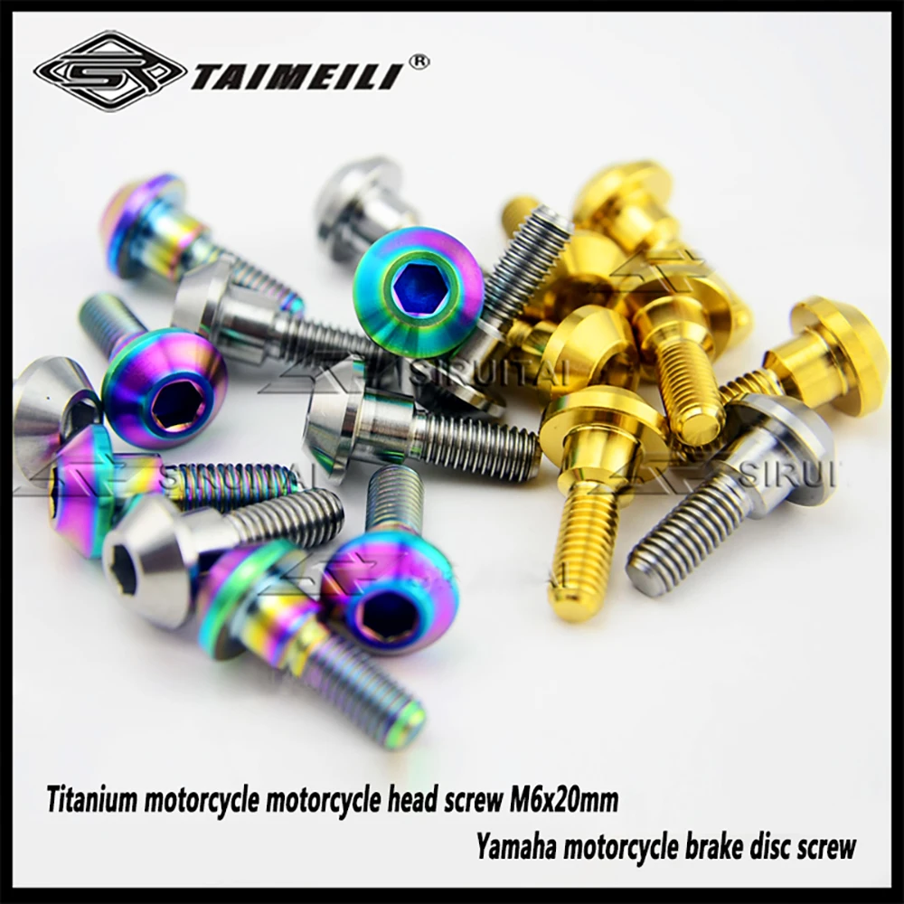 motocicleta m6x20mm yamaha parafuso de disco de freio de moto